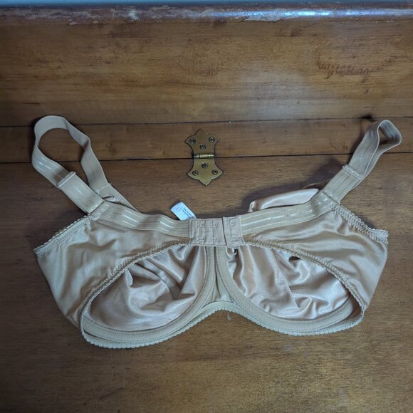 Prima Donna Satin Women’s Non-Padded Full Cup Seamless Tan Cognac 36DDD Bra - Picture 5 of 8